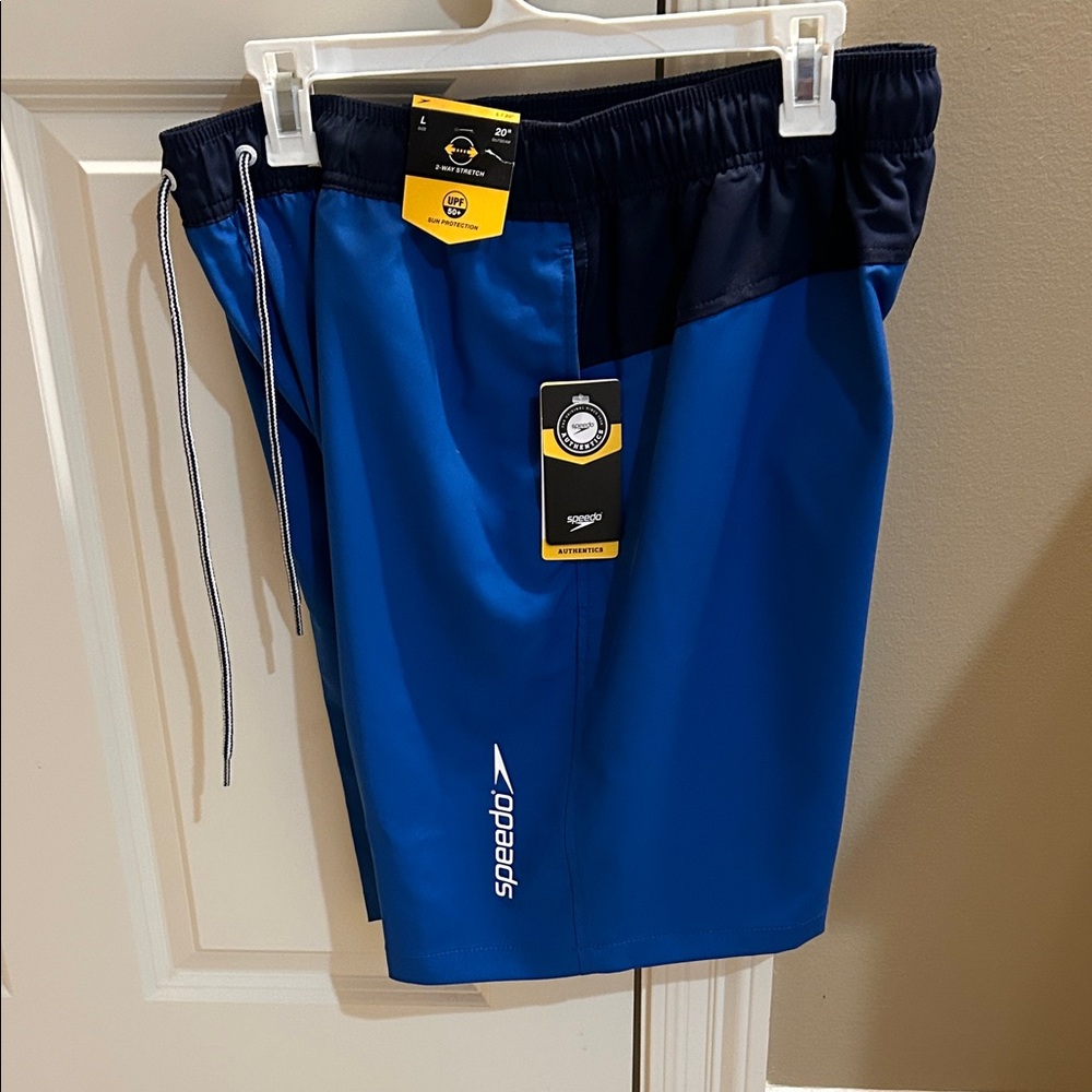 Speedo Navy and Royal Blue Swim Trunks